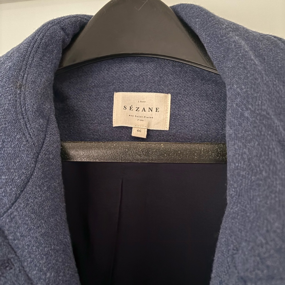 Sezane Paolo Coat Indigo - Picture 2 of 3